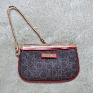 Calvin Klein Monogram Wristlet